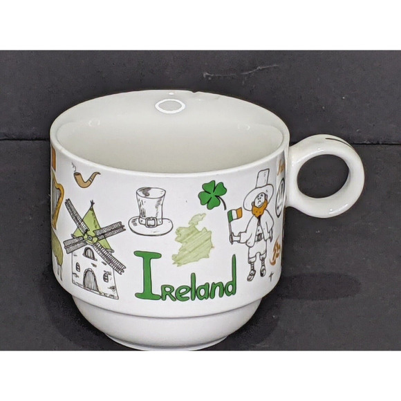 Grace Teaware Stackable Cups Porcelain France Italy Ireland England READ - Picture 7 of 8